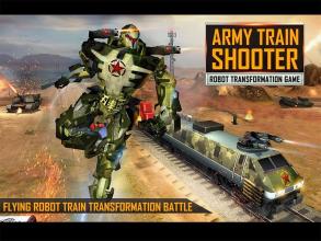 Army Train Shooter : Robot Transformation Game截图5