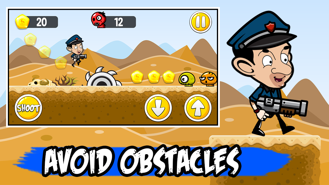 Shooter Mr Bean The Policeman Adventures Game截图4