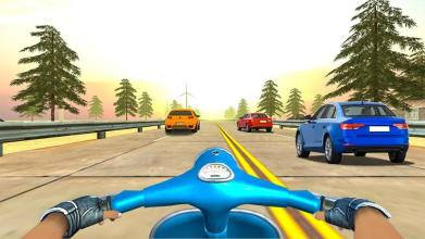 Highway Real Traffic Bike Racer截图5