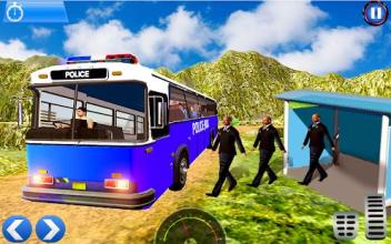 Off road Police Bus Drive Simulator截图5