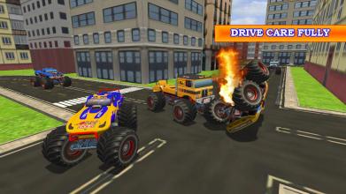 Real Monster Truck Stunt Racing Driving截图4