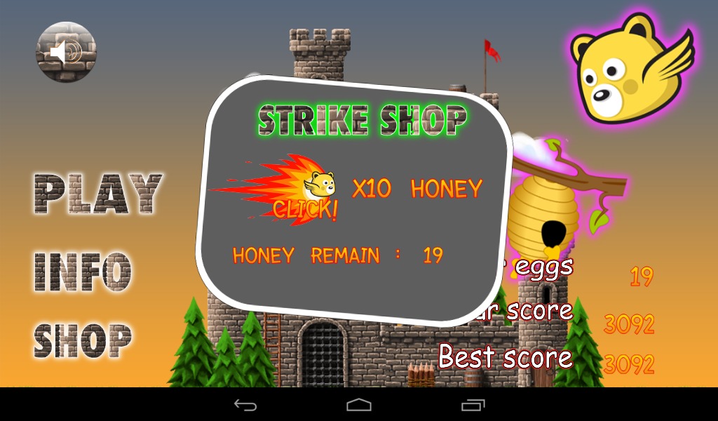 Honey Battle Flying Bear Game截图3