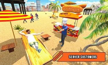 Hot Dog Food Delivery Boy Virtual City Life 3D Sim截图2