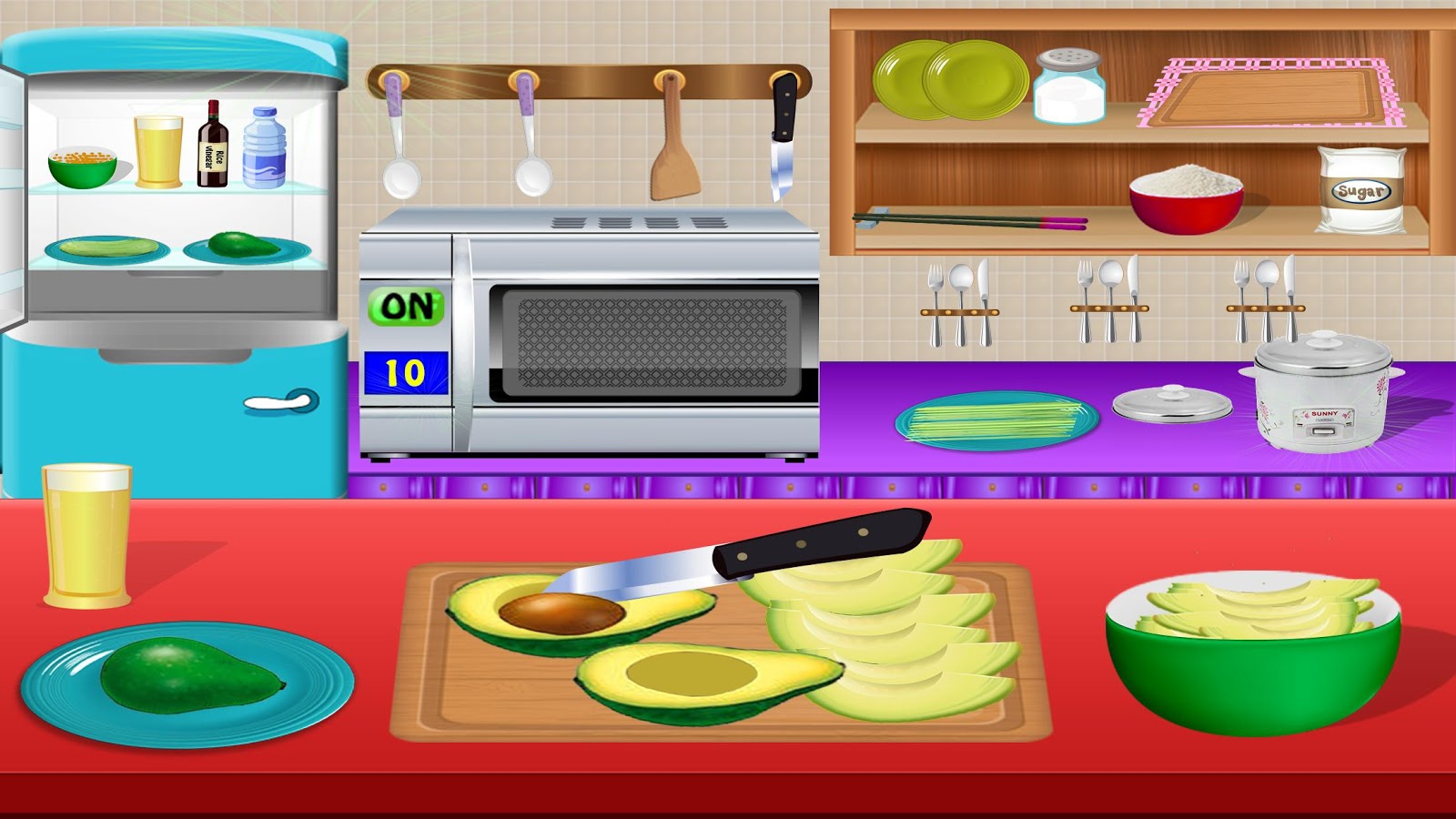 Sushi maker Lunch Box - cusine cooking game截图2