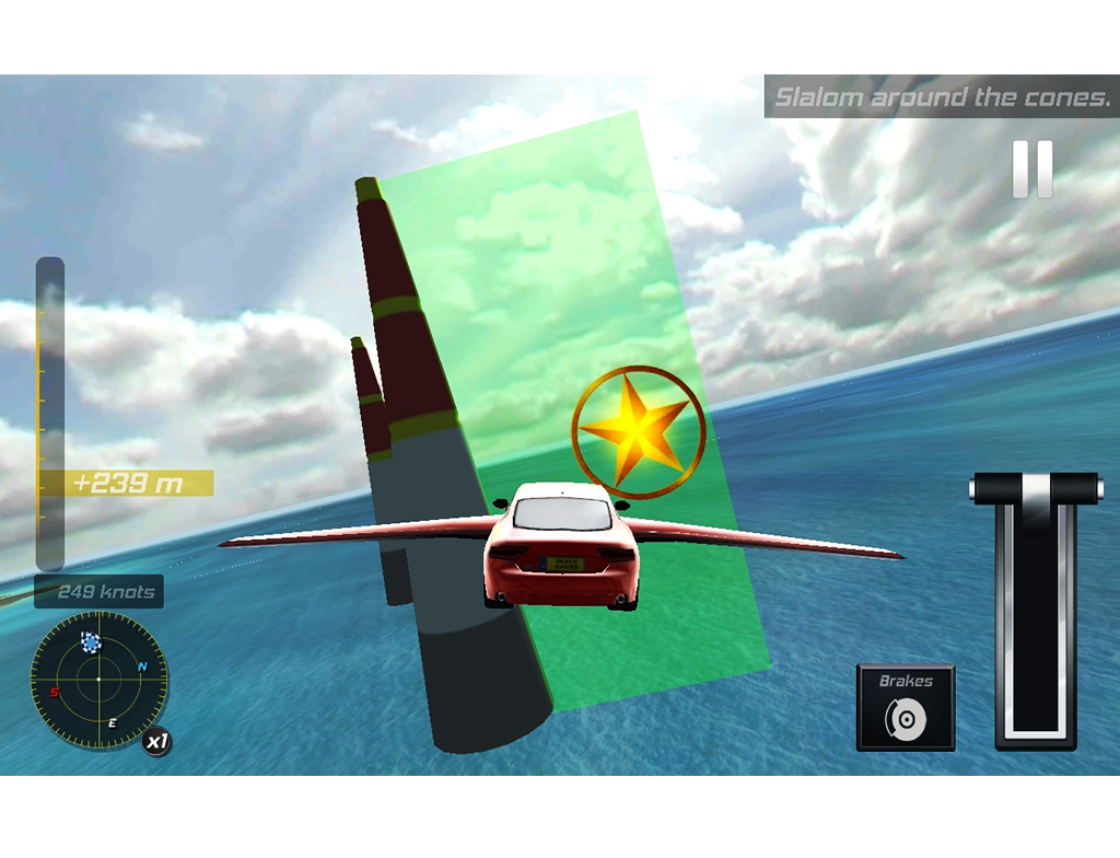 Flying Car Flight Simulator 3D截图4