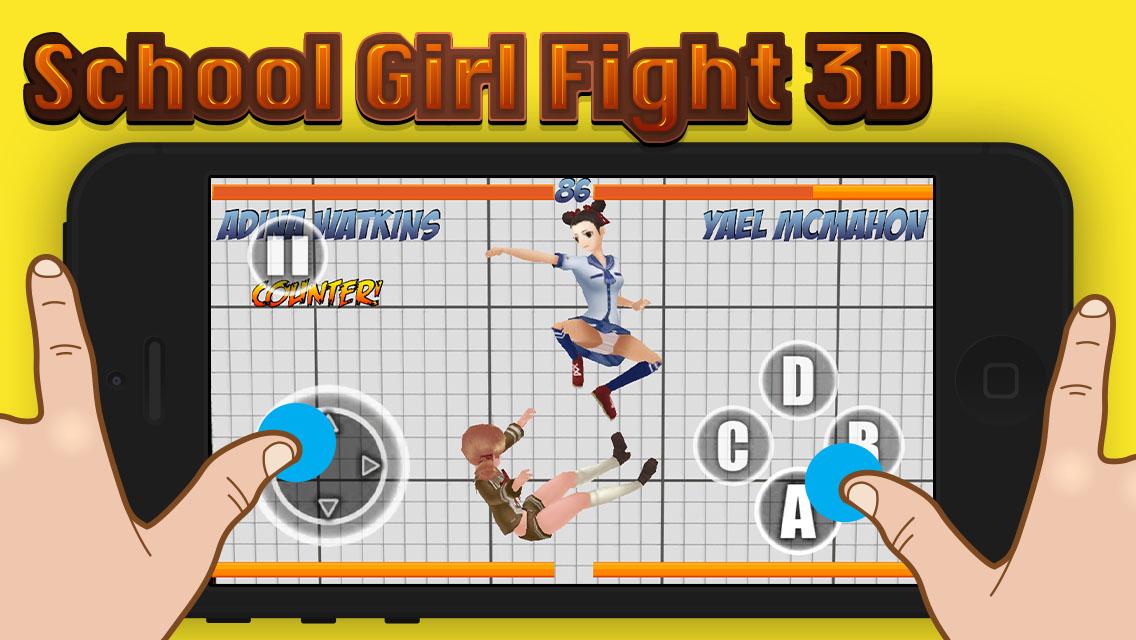 School Girl Fighting 3D截图4