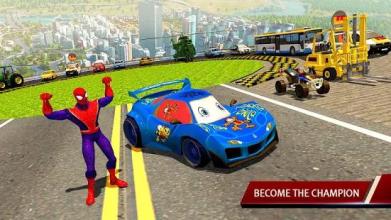 Superhero Mega Ramp Car Rider Stunts截图5