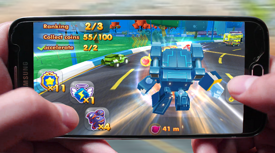 3D Racing Tobot Car Battle截图2