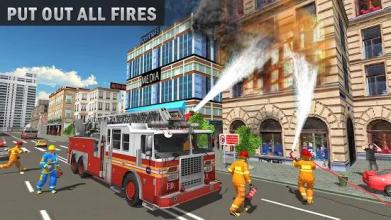 Firefighter Truck Simulator: Rescue Games截图3