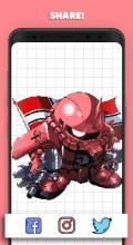 Transformer Pixel Art - Draw Robot Color by Number截图1