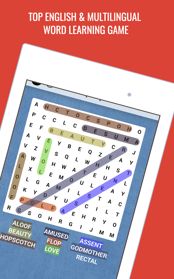 单词搜多语言词汇量构建游戏 / Word Search Multilingual截图5