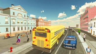 Modren School Bus Up Hill Driving:Summer Trip截图3