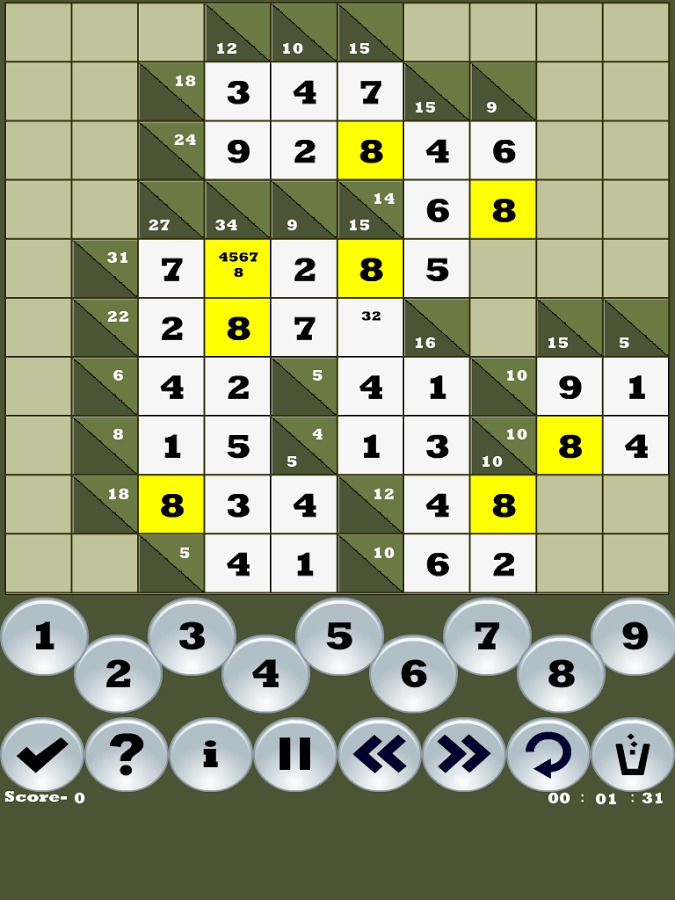 Kakuro Premium(Sudoku puzzles)截图1