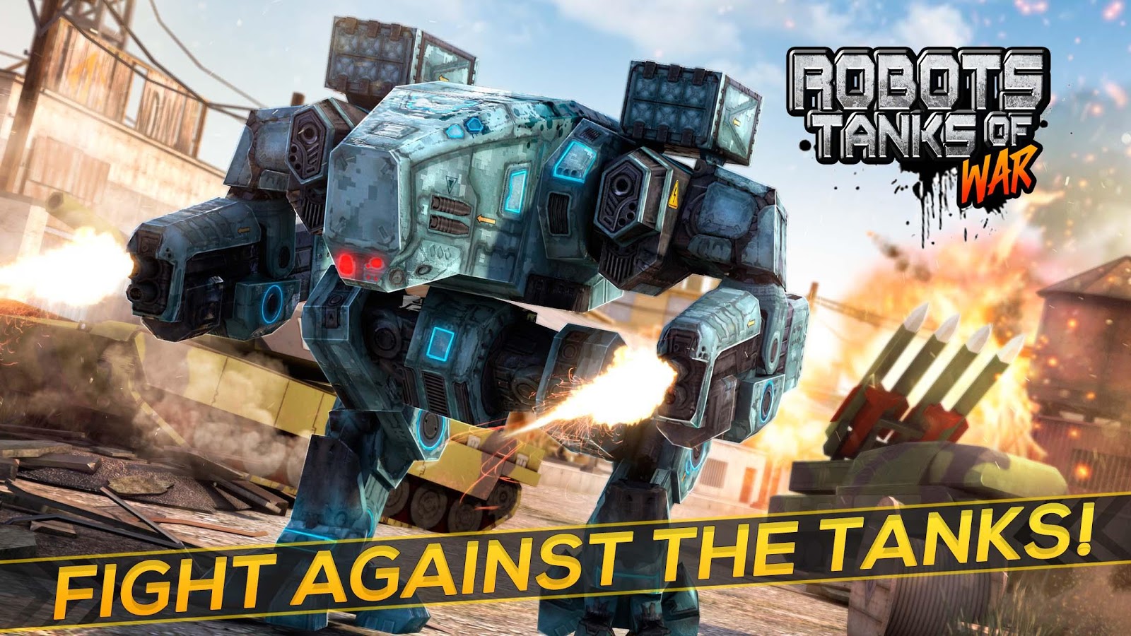 Robots Tanks of War 3D截图3