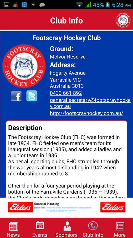 Footscray Hockey Club截图5