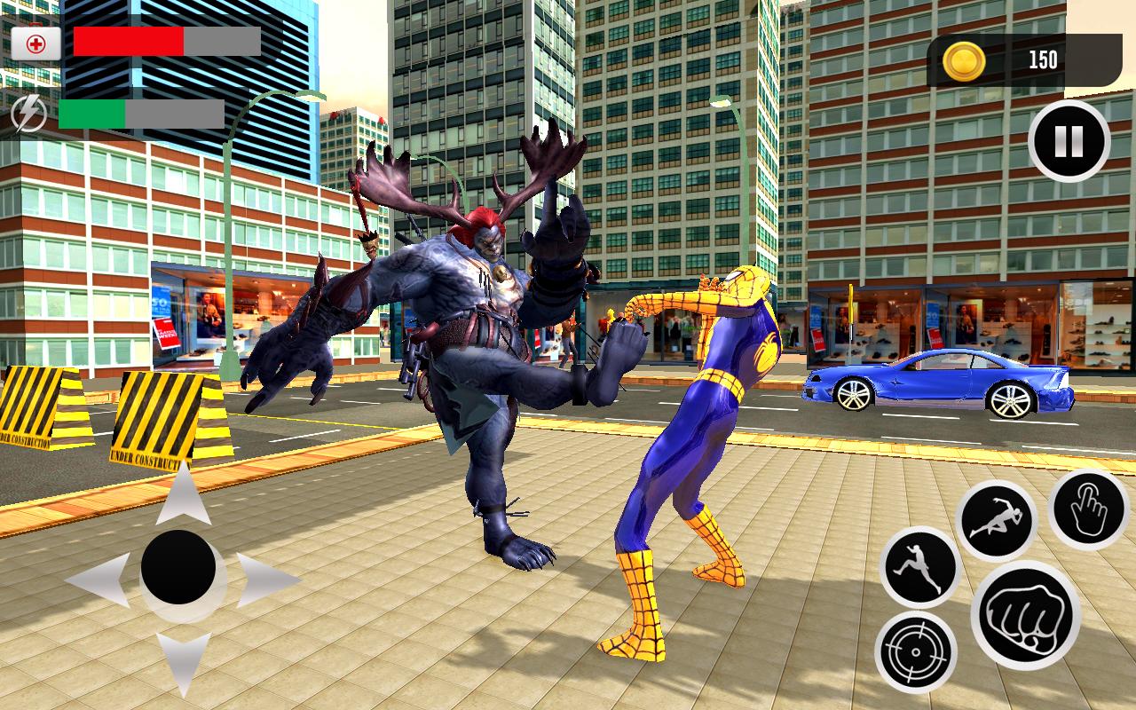 Super Spider City Battle superhero vs monster game截图3