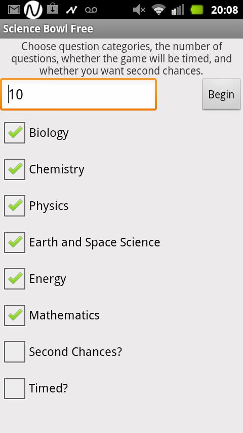 Science Bowl Quiz Free截图2