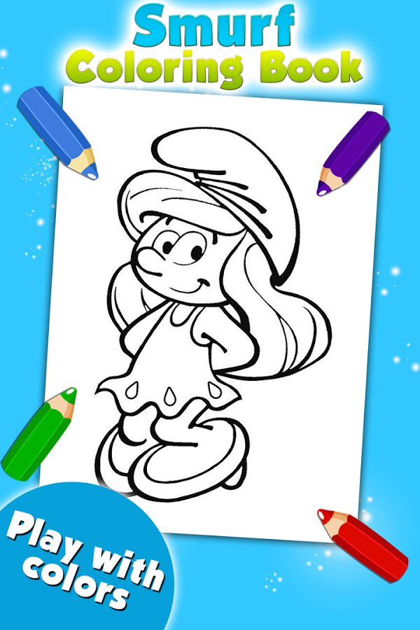 Smurfy Coloring Game截图1