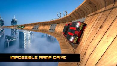 Vertical Mega Ramp Car Driving Stunts Simulator 3D截图5