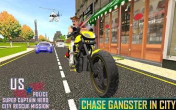 US Police Super Captain Hero City Rescue Mission截图4