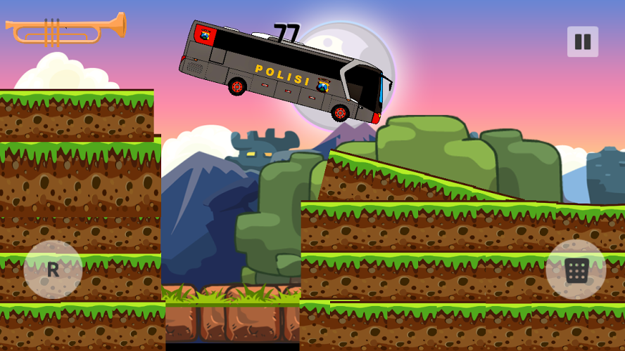 Police Bus Hill Climb截图2