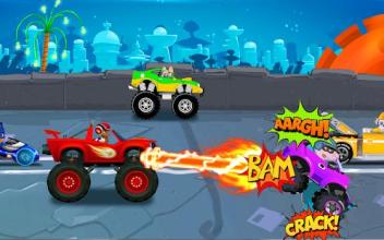 Blaze Truck Battle Monster截图1