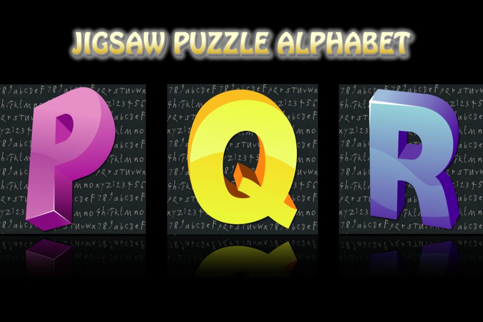 Jigsaw Puzzle Alphabet 3D截图1