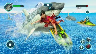 Shark Attack Game Simulator:Big Shark Games截图4