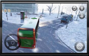 Snow Bus Offroad Driver : Modern Tourist Coach 3D截图3