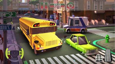 High school Bus Simulator:Super Bus Driving 2019截图1