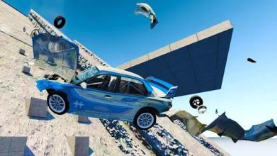 Beamng Drive Death Stair Car Speed Crash截图2