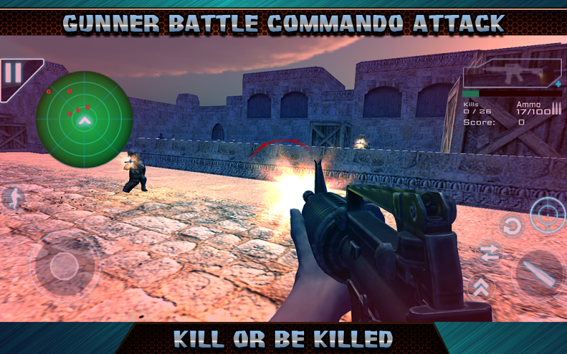 Gunner Battle Commando Attack截图2