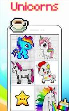 Pixel Art - Unicorn Color by Number截图4