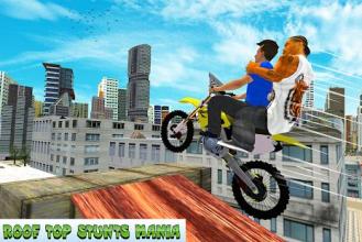 Rooftop Bike Rider Stunts 2k18截图4