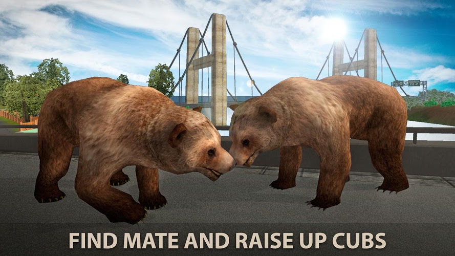 Hungry Bear City Attack Sim 3D截图4