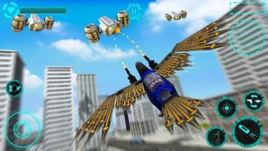 US Police Transforming Robot Eagle Flying War截图1