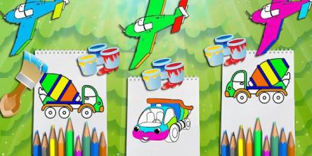 Cars Coloring - Book Paint截图5