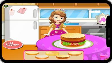 sofia hamburger cooking game截图2