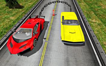 Chained Cars Traffic Racer Chain Break Stunt Game截图5