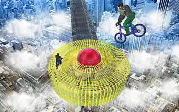 Mega Ramp Superhero BMX Stunts Bicycle Games截图2