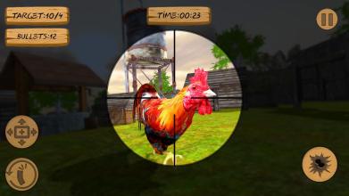 Chicken Shooting Game of Bird Hunting Bottle Shoot截图1