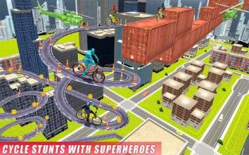 Real Superhero BMX Rider Racing Game截图4