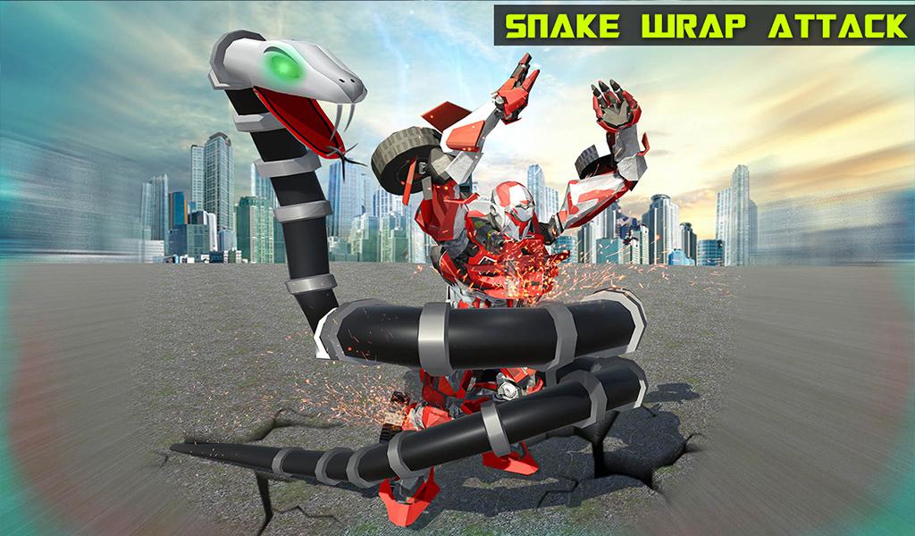 Robot Snake Anaconda Transform City Battle Attack截图3