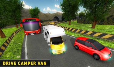 Camper Van Driver 3D Racing Game截图2