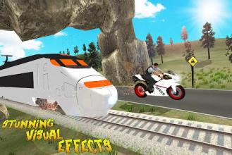 Train vs Super Nitro Bike Racing Challenge截图2