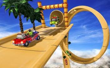 Mega Ramp Impossible Rocket Car Stunts截图5