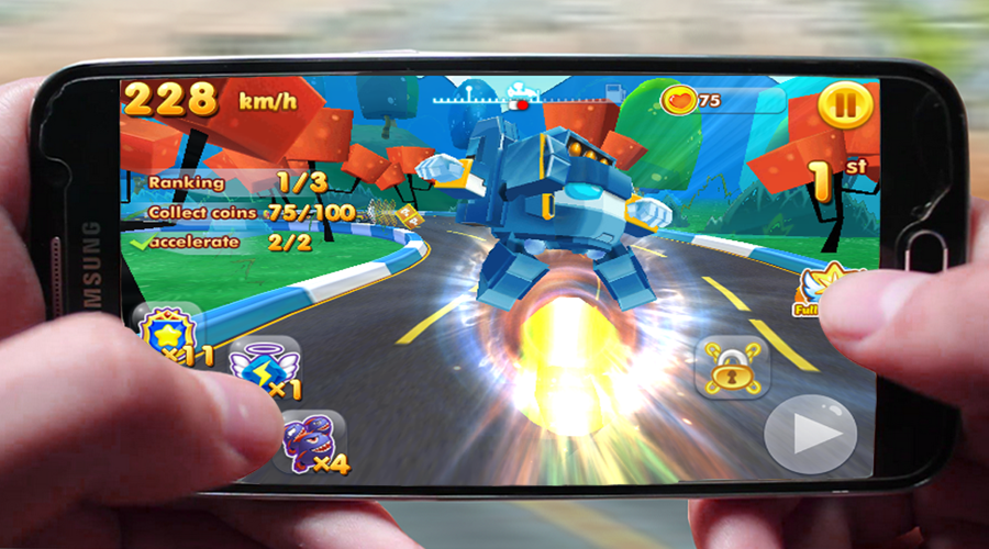 3D Racing Tobot Car Battle截图5