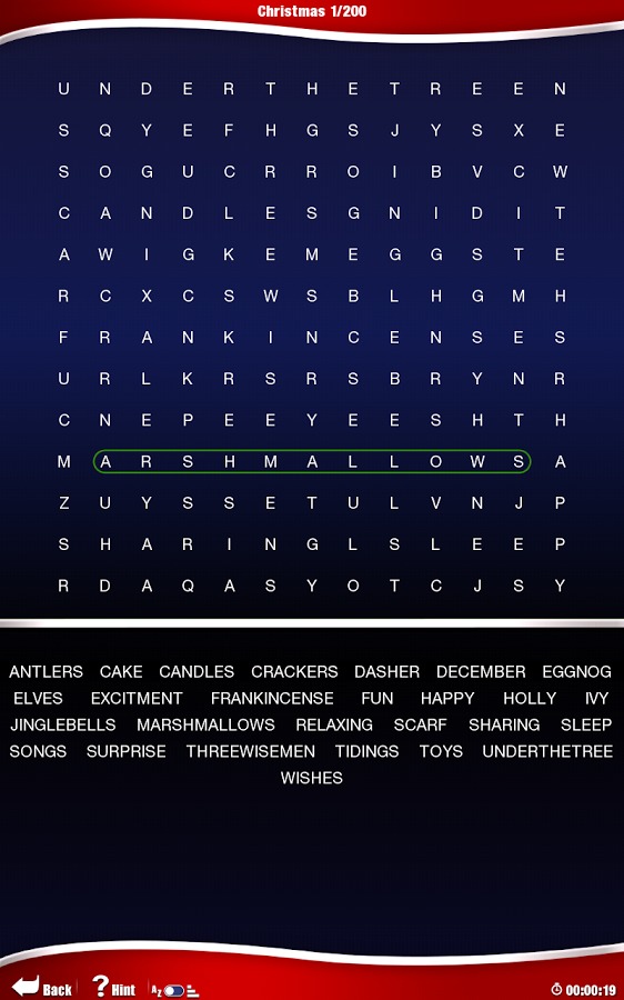 Astraware Christmas Wordsearch截图2