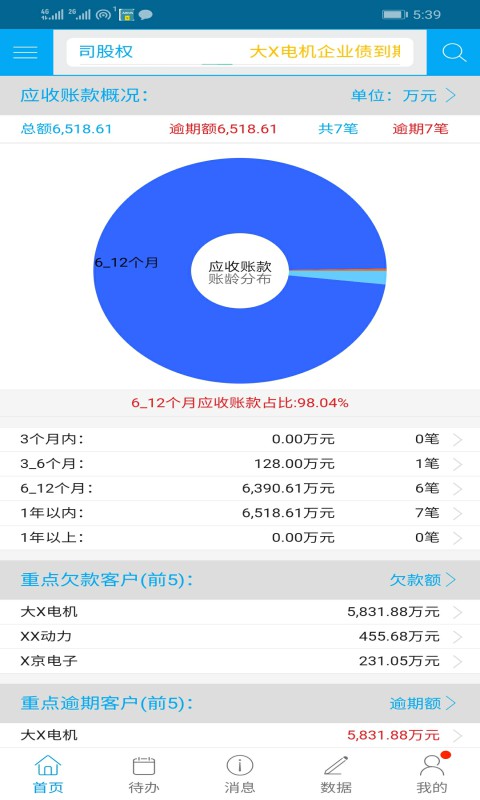 赢收易应收账款管理系统截图1