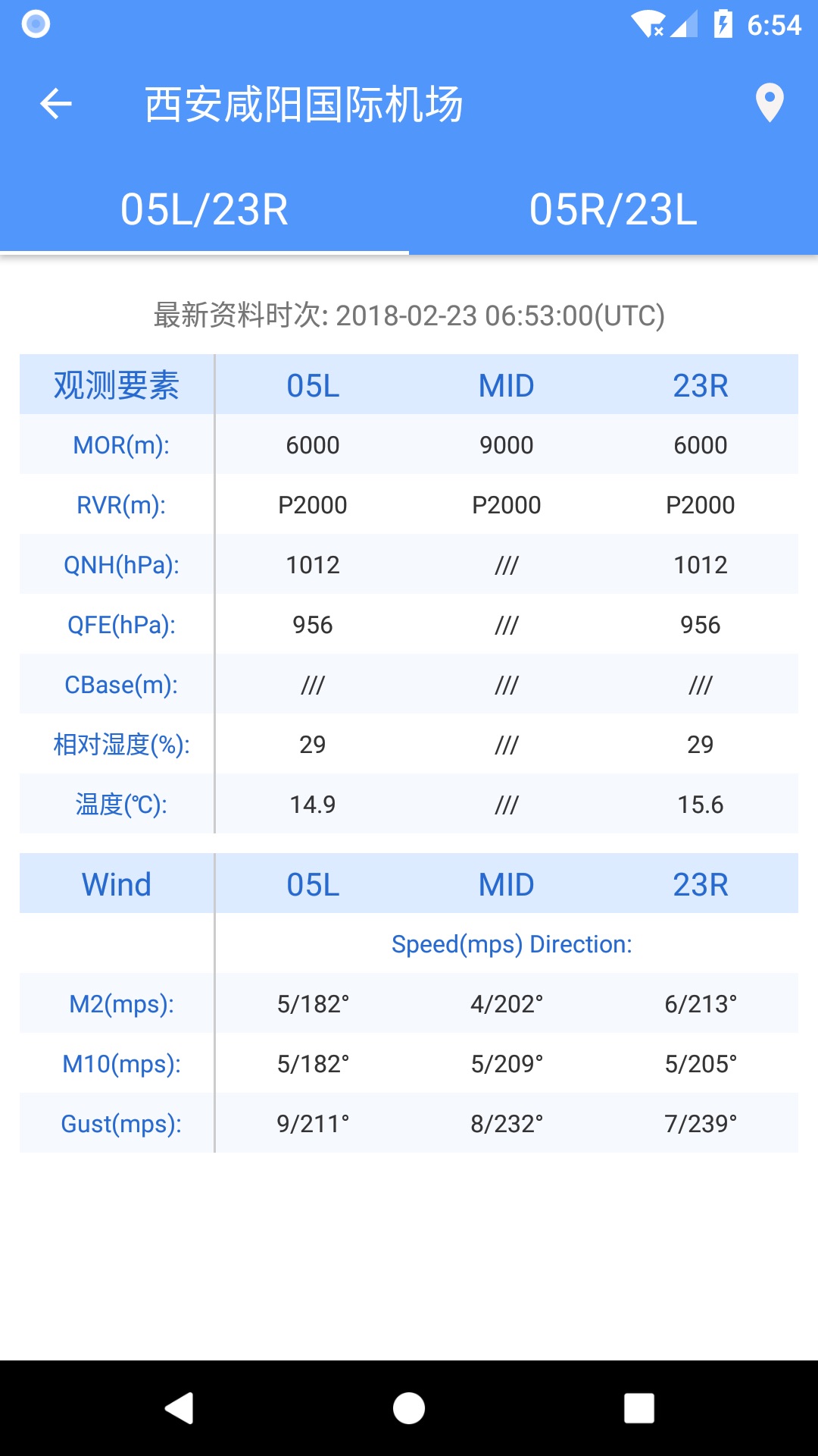 西北航空气象截图3